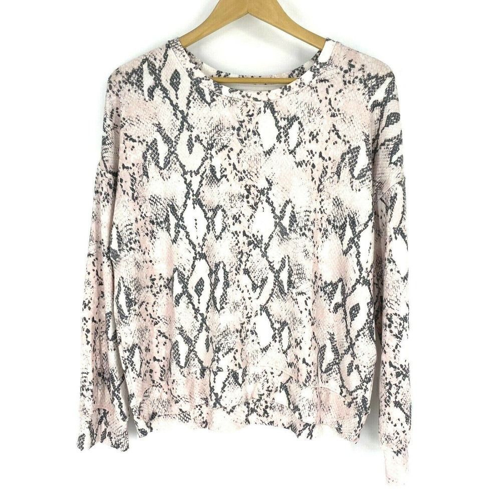 Sundry Shirt Snake Print Sweatshirt